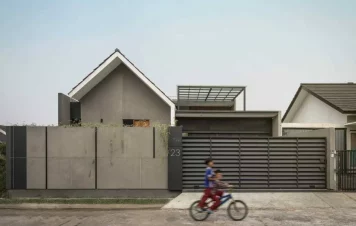 eksterior rumah industrial anvaya townhouse